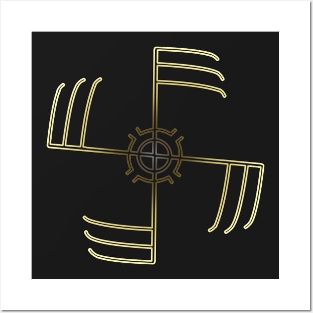 Courage in Combat Rune Wall Art by ArtRight